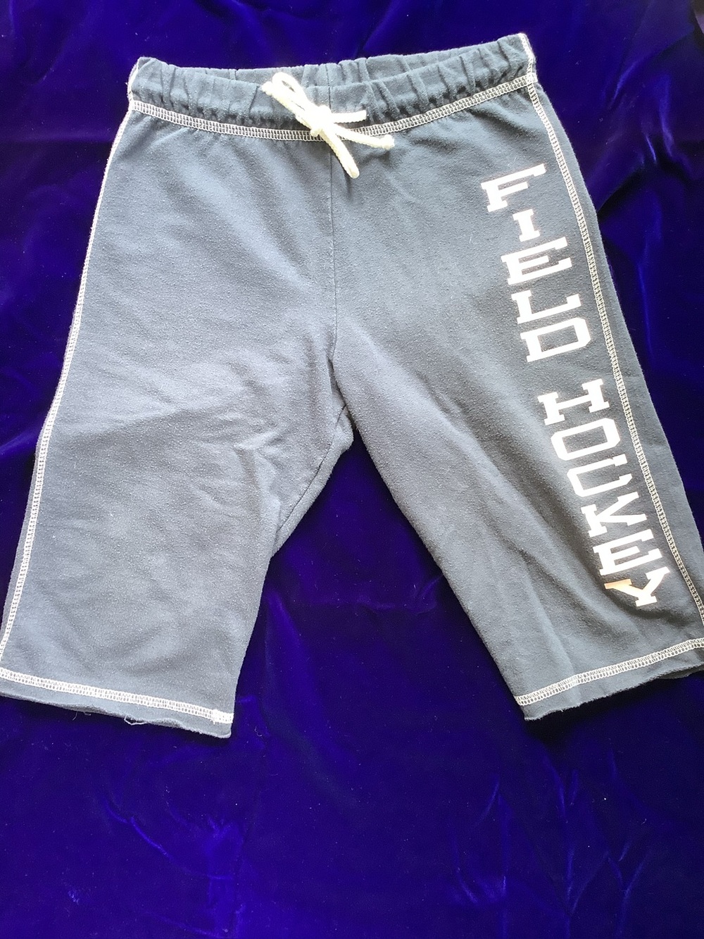 boxercraft Blue Shorts with White Drawstring and White Graphics